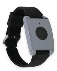photo of the in-home medial alert that connects via a landline telephone